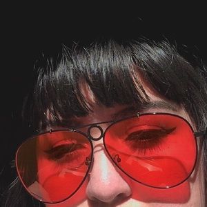 🔥 blood orange retro aviator sunglasses 🔥